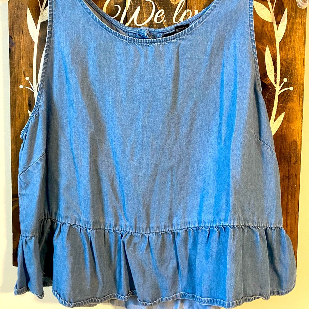 Forever 21 Blue Babydoll Tank
